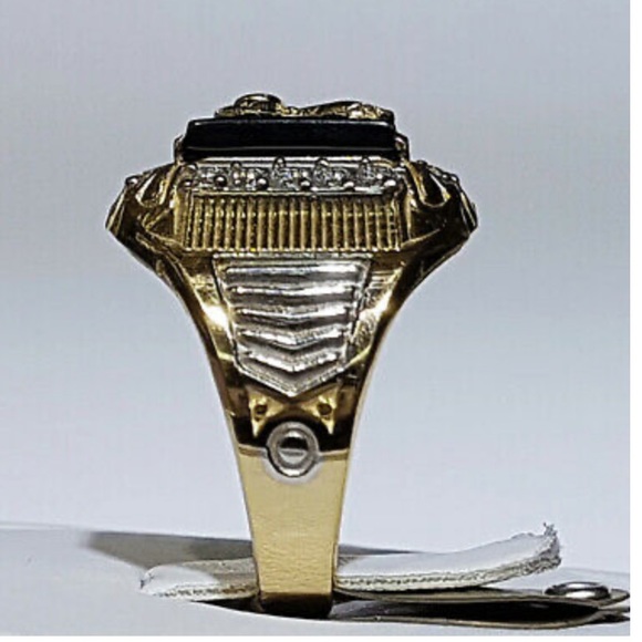 NEW Eagle Two Tone 925 Silver Ring for Men’s - Picture 3 of 4